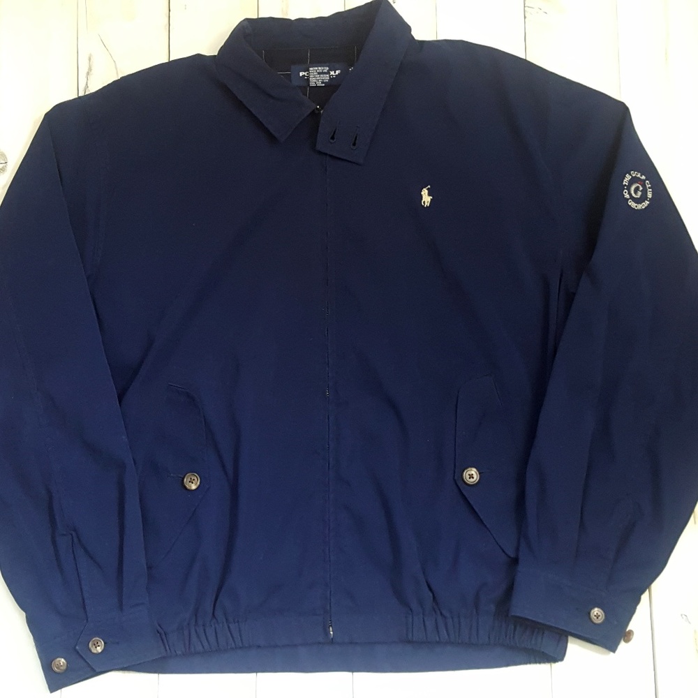 Polo Ralph Lauren Golf Jacket Large Mens Navy Blue